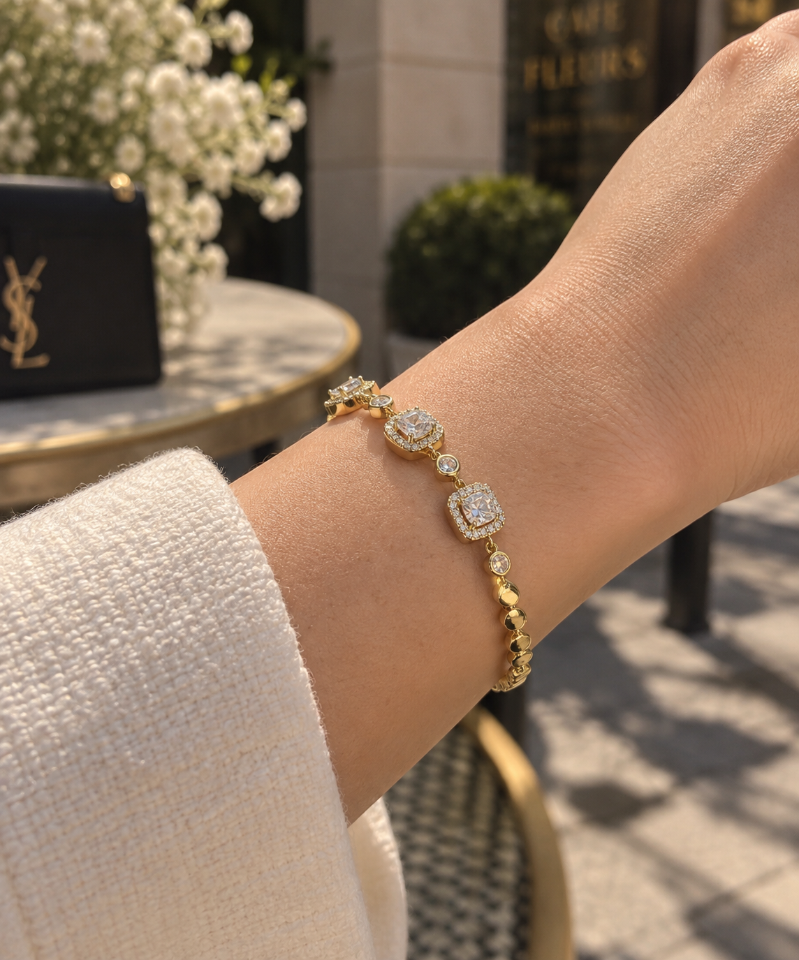 Zivèra Halo Armband — 14K Goldplated
