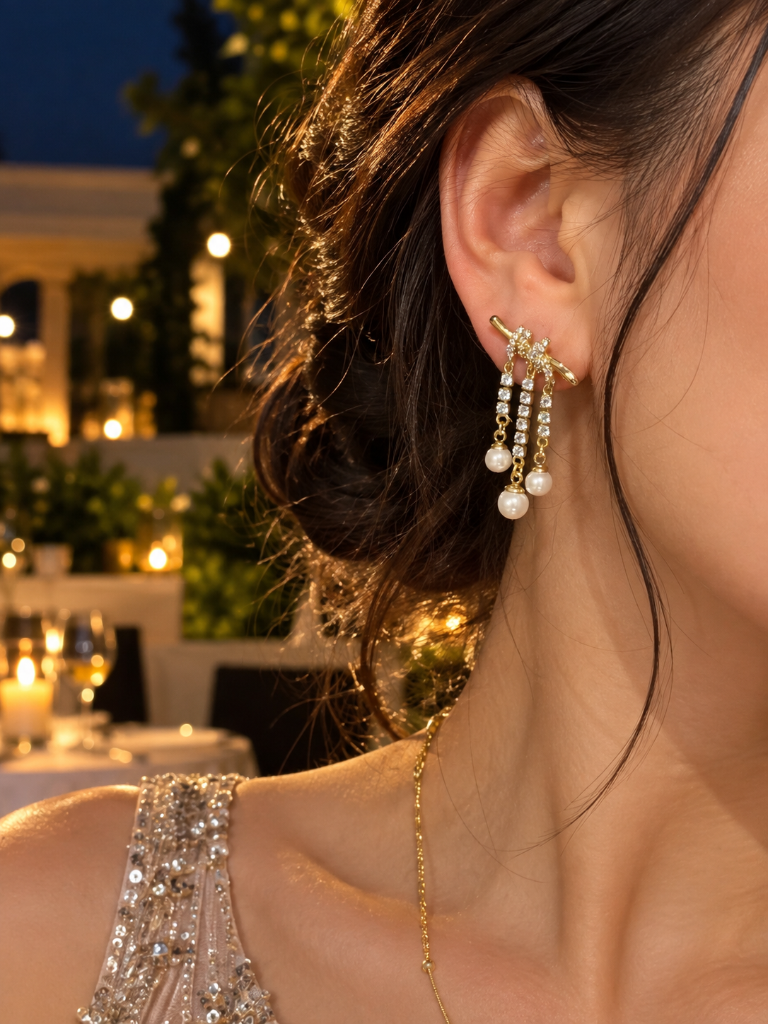 Zivèra Soirée Oorbellen — 14K Goldplated | Parel & Zirkonia