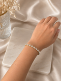 Zivèra Gouden Tennisarmband met Emerald Kristallen | 14K Goldplated