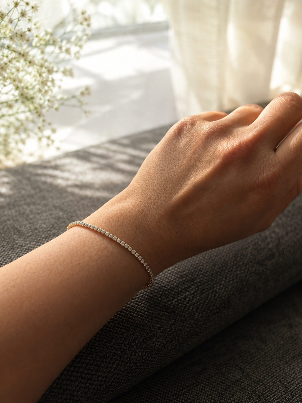 Zivèra Klassieke Tennisarmband met Kristallen | 14K Goldplated