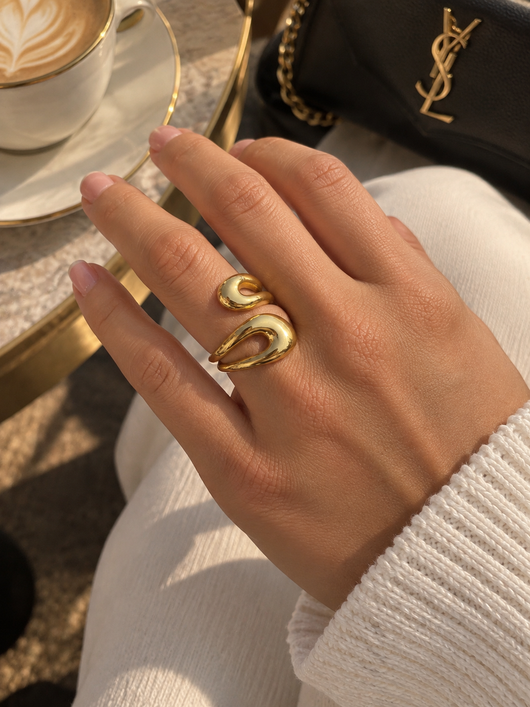 Zivèra Safina Ring — 14K Goldplated | Verstelbaar