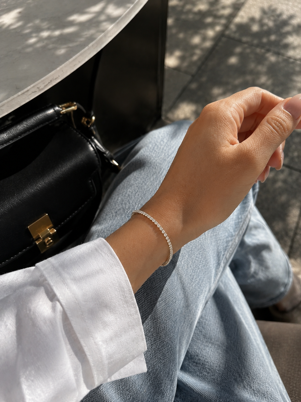 Zivèra Klassieke Tennisarmband met Kristallen | 14K Goldplated