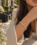 Zivèra Dubbele Rij Pavé Tennis Armband 14K Goldplated