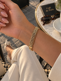 Zivèra Gestapelde Chain Armband | 14K Goldplated Stainless Steel