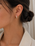 Zivèra Pavé Hoops | 14K Goldplated
