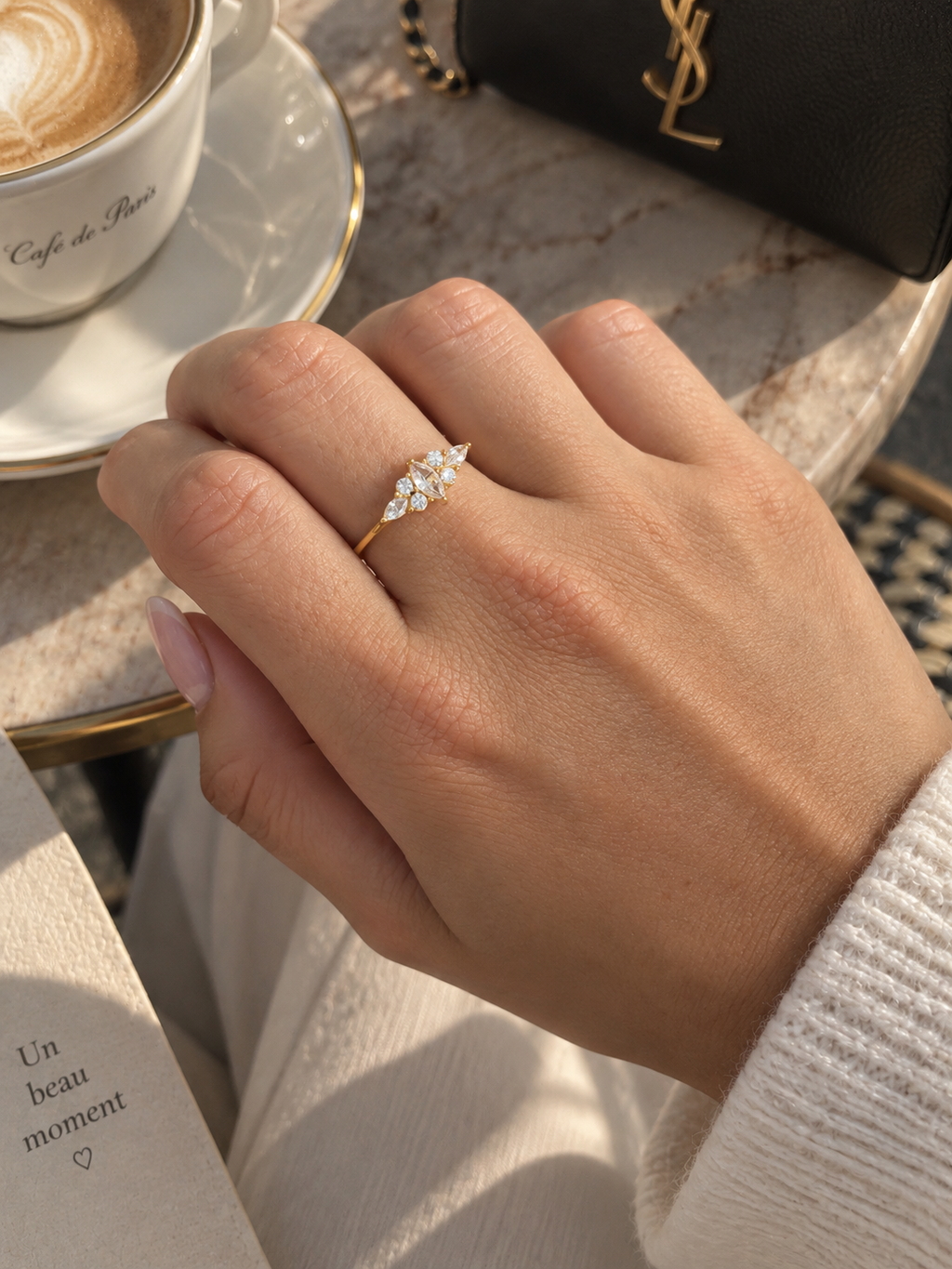 Zivèra Celeste Ring — 14K Goldplated | Verstelbaar